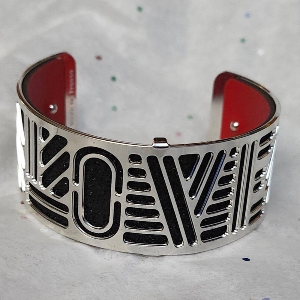 Love Stainless Steel Cuff Bracelet - Picture 10 of 11